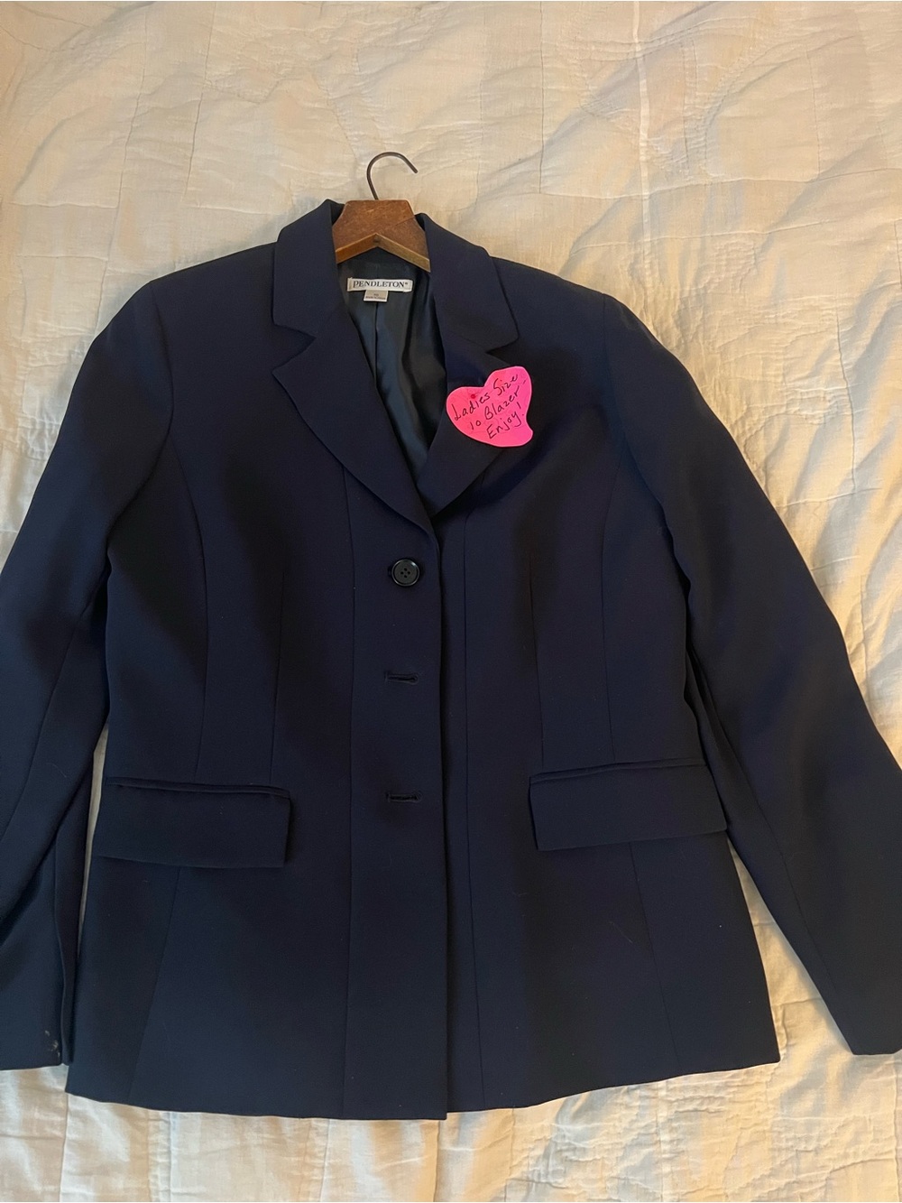 Pendleton Navy Tailored Blazer Jacket